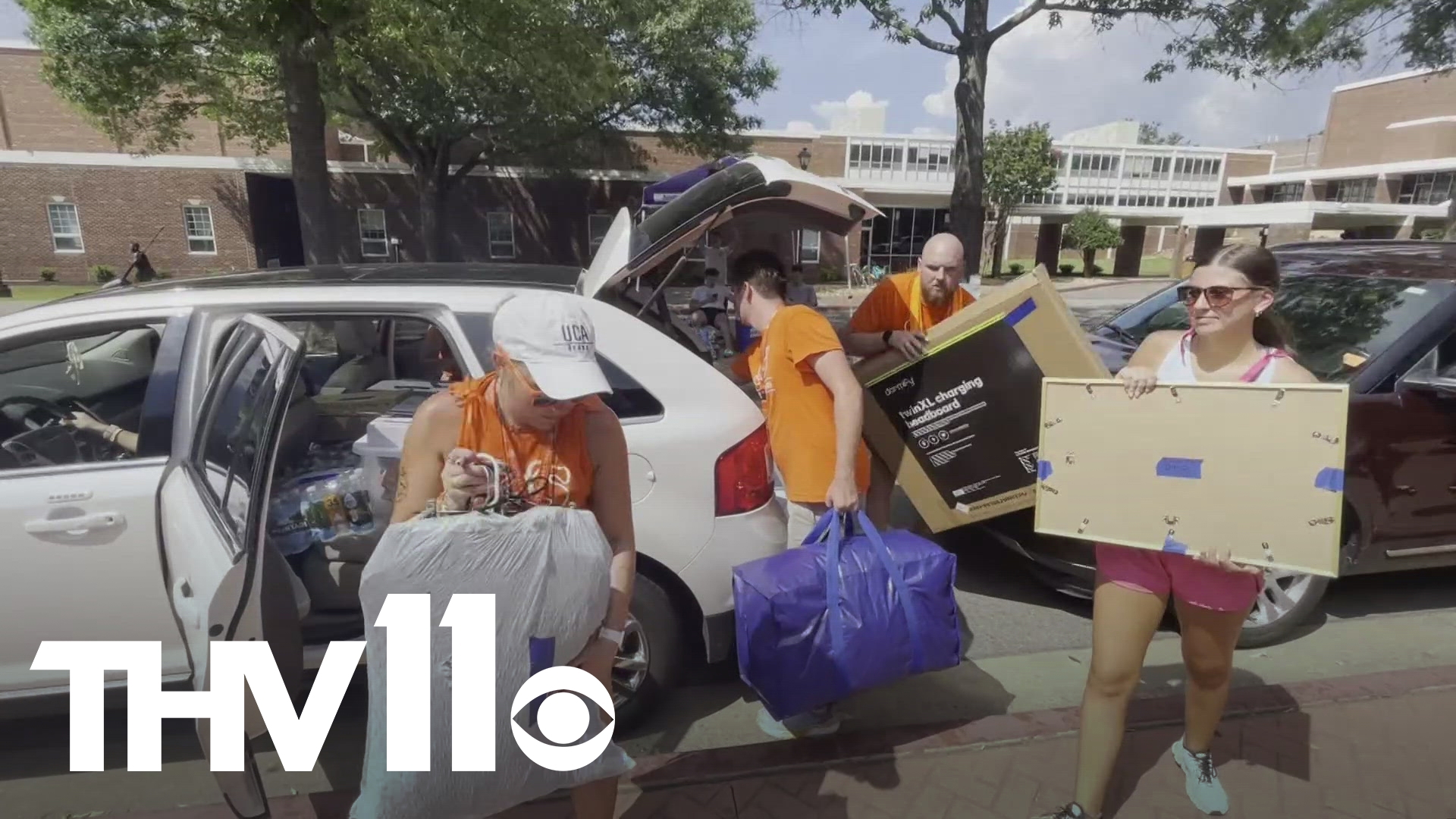 On Sunday, incoming freshmen took their first steps onto the University of Central Arkansas campus in Conway for 2024 freshmen move-in day.