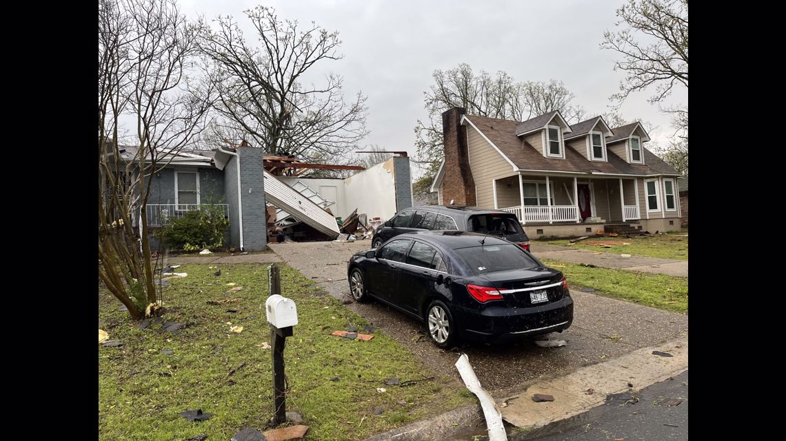 Here's the Little Rock tornado path