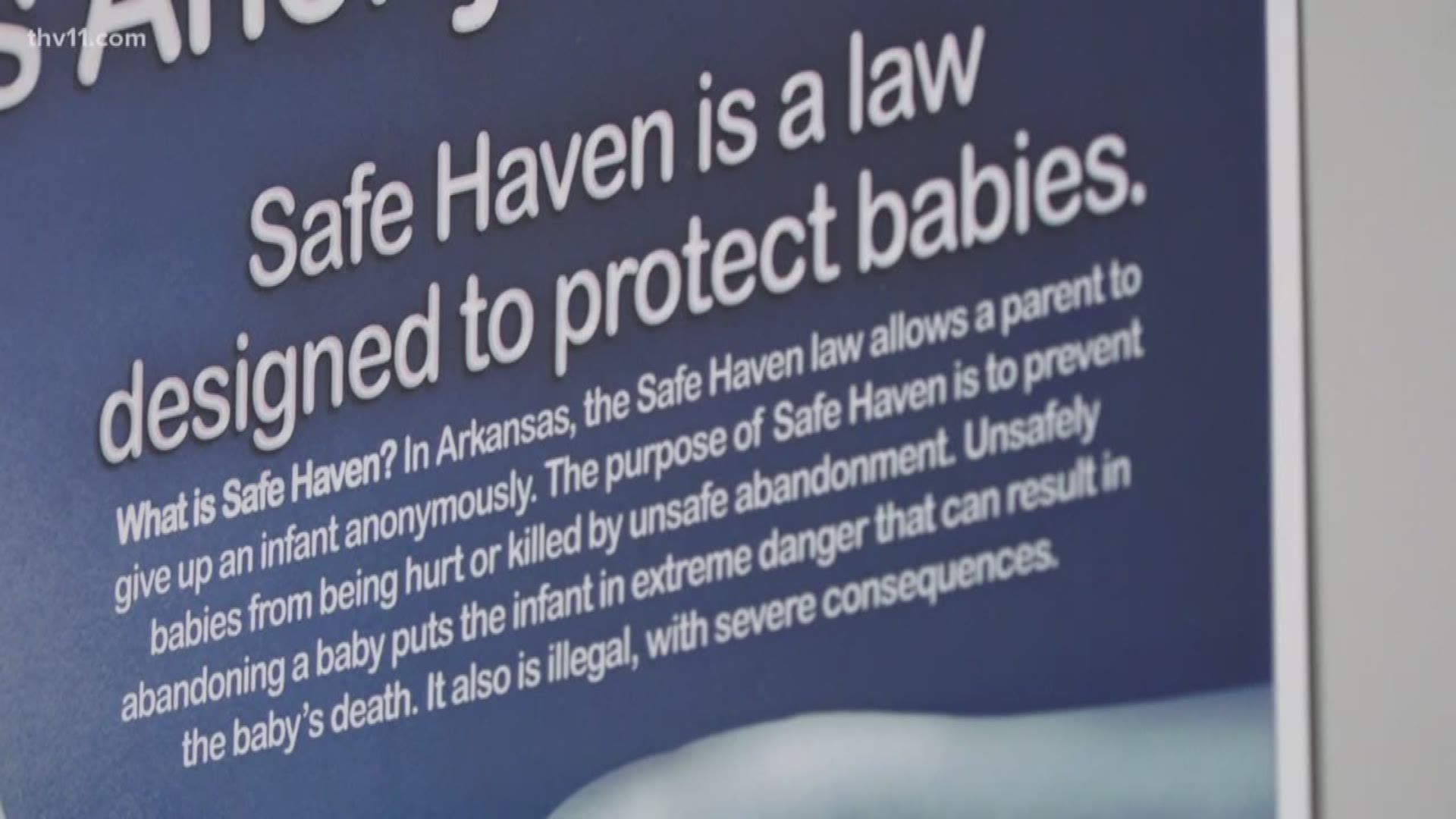 Starting in July, unwanted newborn babies may become better protected. The state's Safe Haven Law was amended this year.