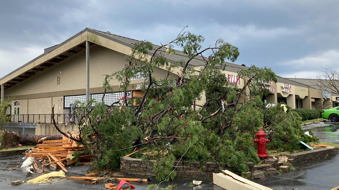 Here's the Little Rock tornado path