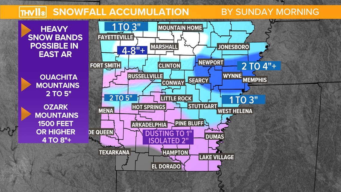 What To Know About Winter Weather In Arkansas This Weekend Thv11 Com