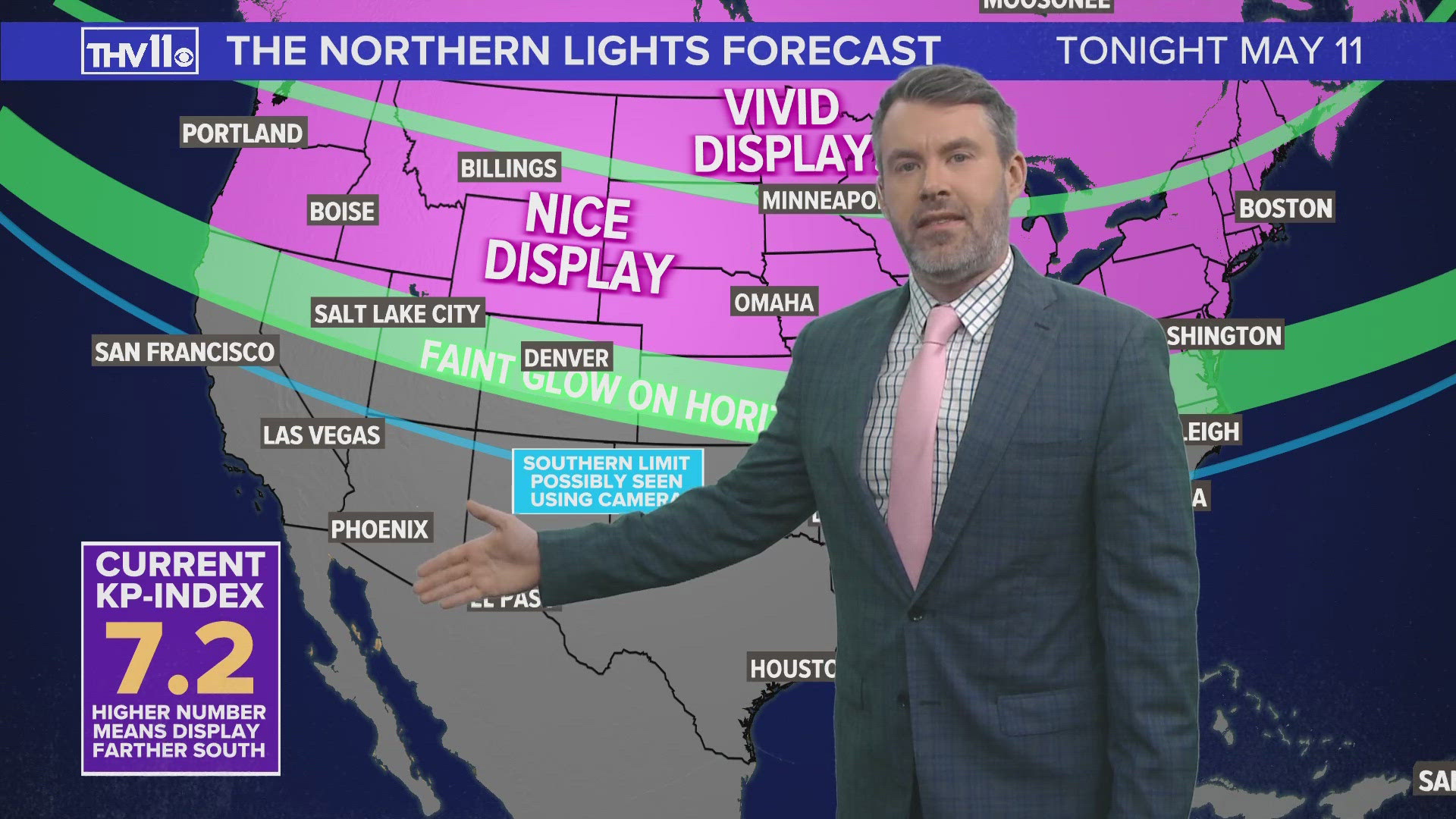 Many Arkansans saw the Northern Lights on Friday, but how long will they stay? THV11's Nathan Scott breaks down Saturday's chances.
