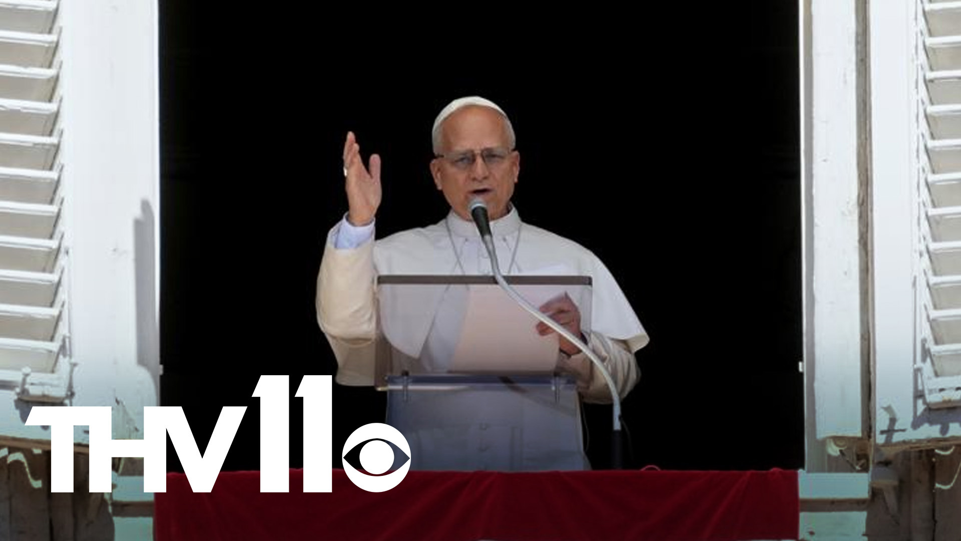 Speaking in English, the Chicago-born pope referred directly to the attack in urging a culture of fraternity to prevail. 