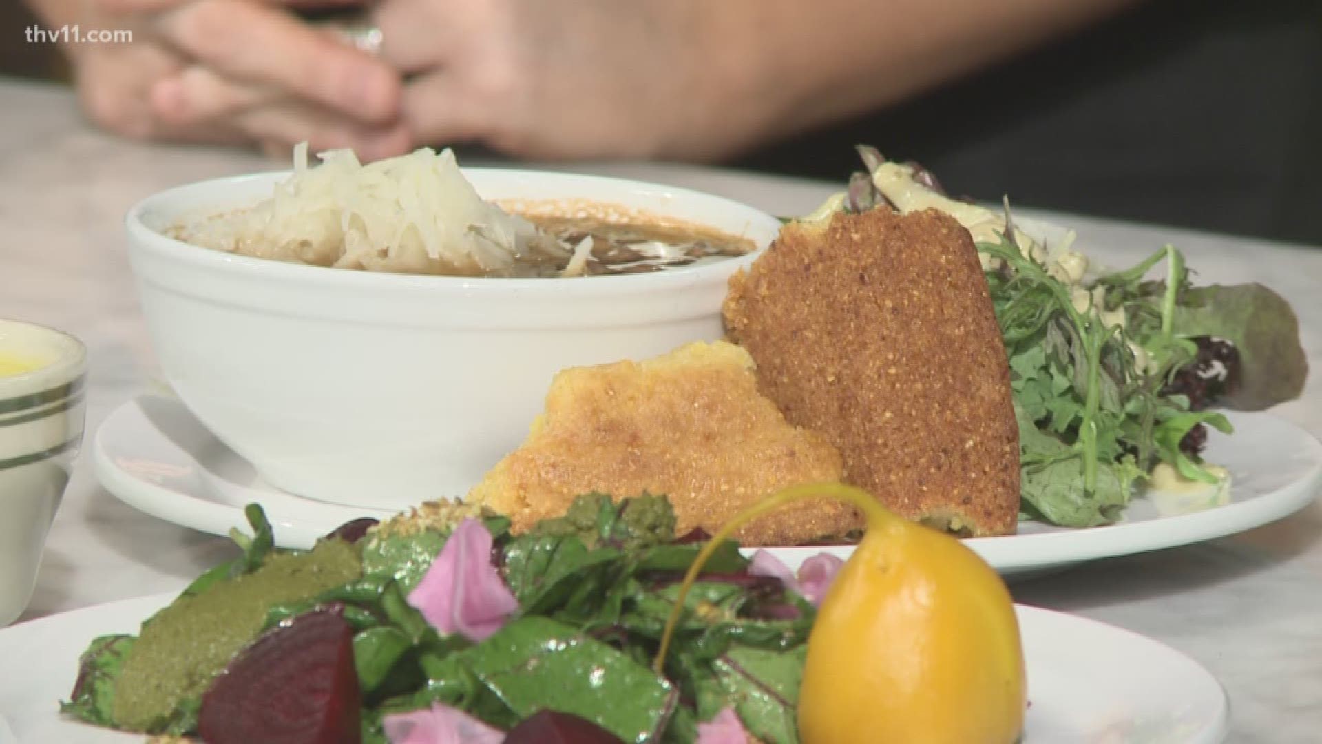 The Root specializes in locally sourced food, including many vegan and vegetarian dishes.