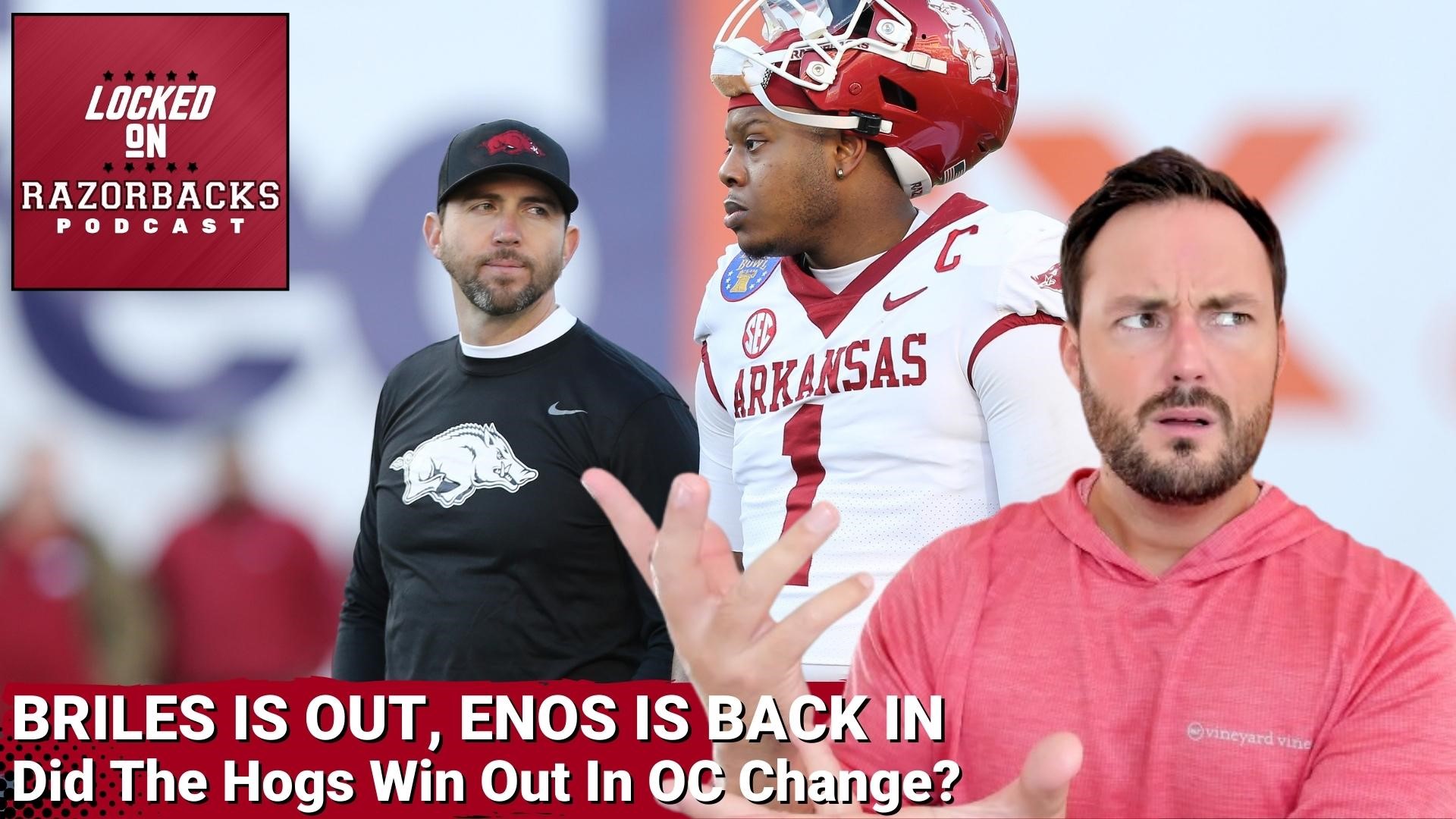 Kendall Briles leaves Arkansas to become the new offensive coordinator at TCU just weeks after saying he was coming back in 2023 and Dan Enos replaces him.