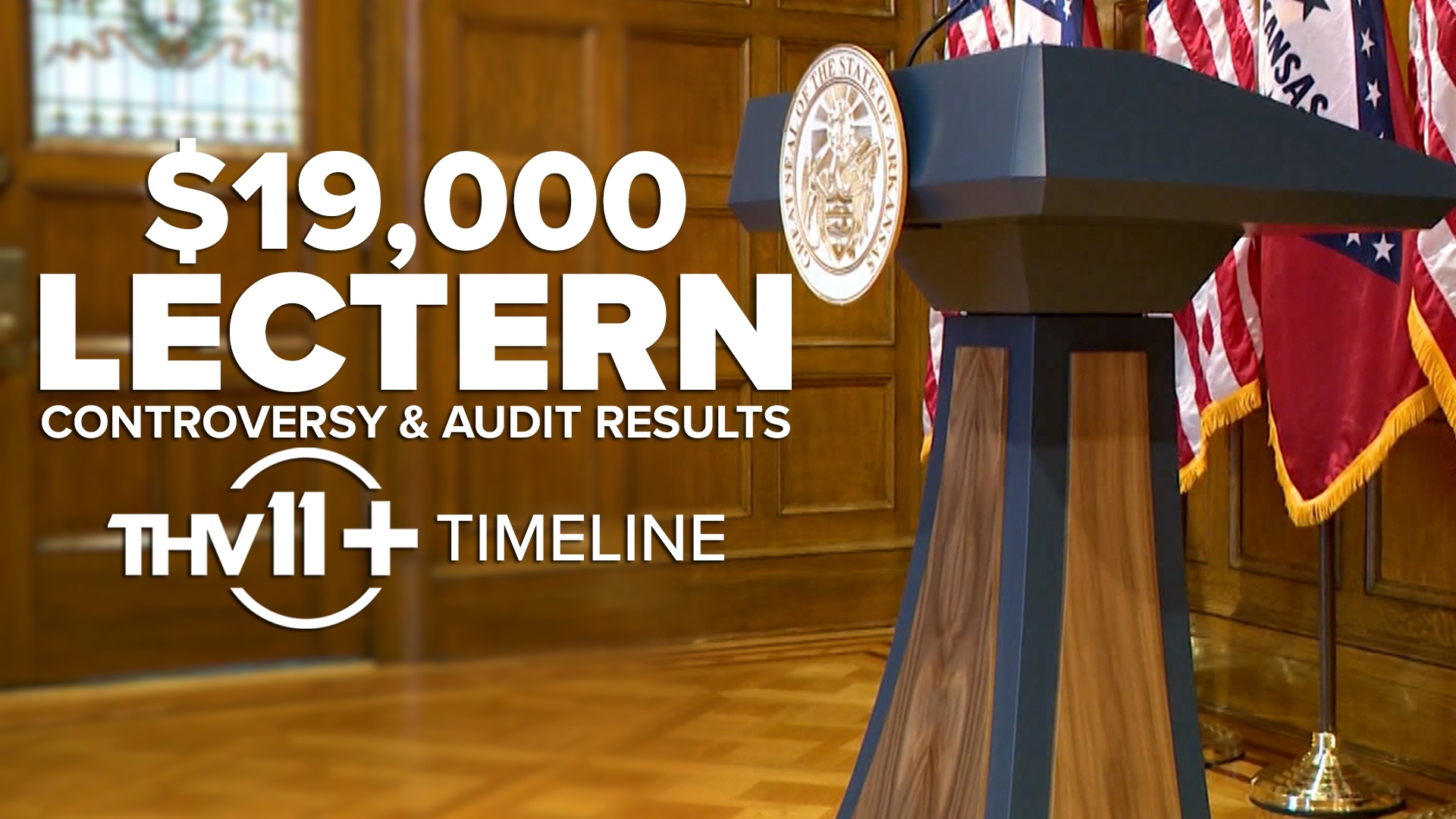 Gov. Sarah Huckabee Sanders' $19K lectern controversy | THV11+ Timeline ...