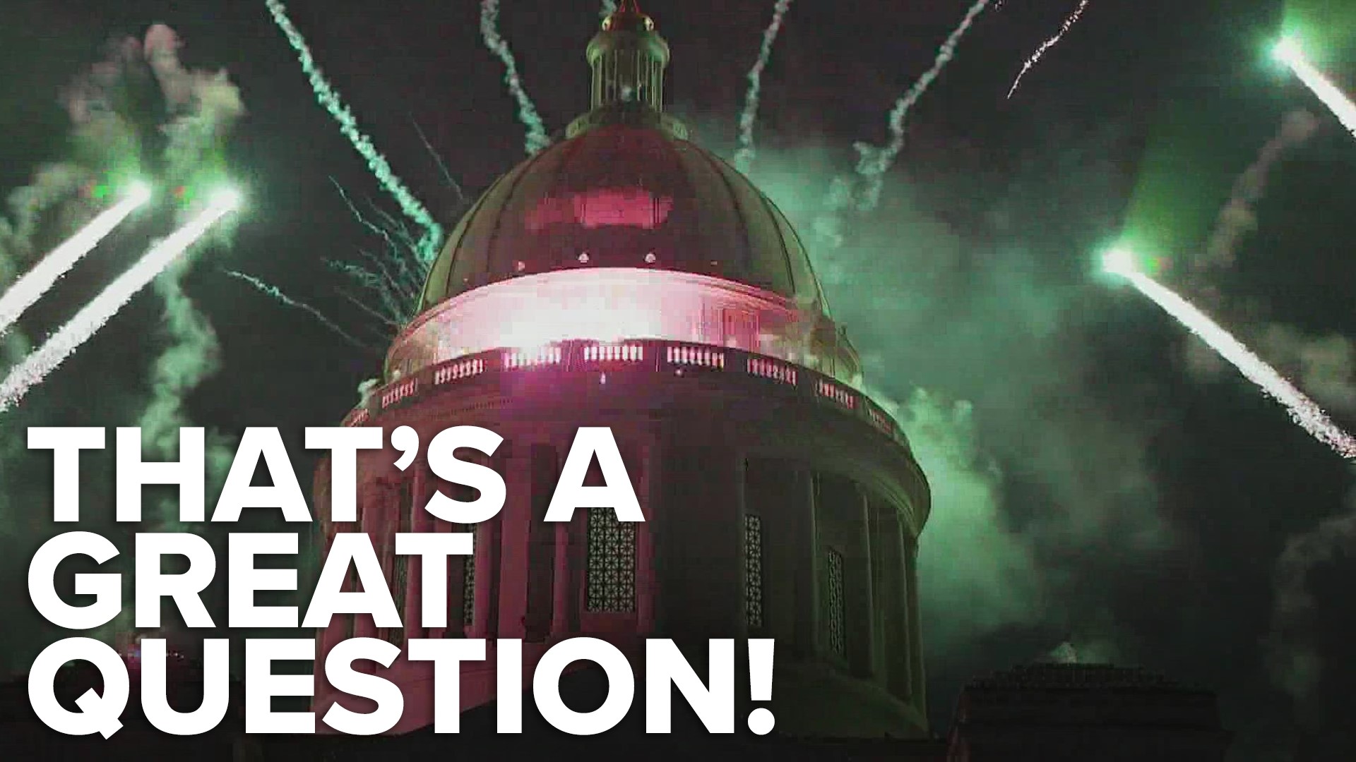 Why does the Arkansas State Capitol light and shoot fireworks for the Christmas holiday? Hayden Balgavy has your answer.