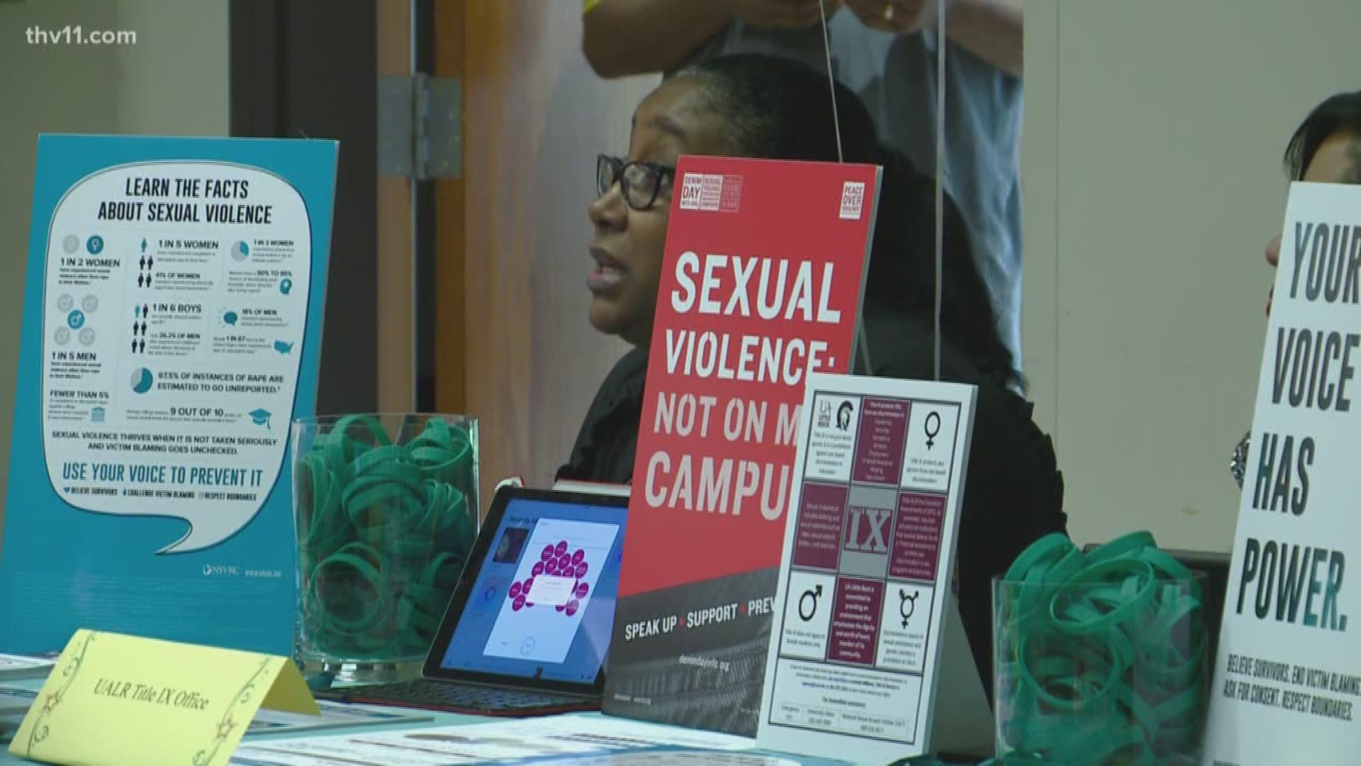Faculty and students pledged to fight sexual assault.