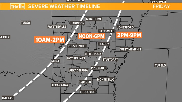 Timing of severe storms | March 31, 2023