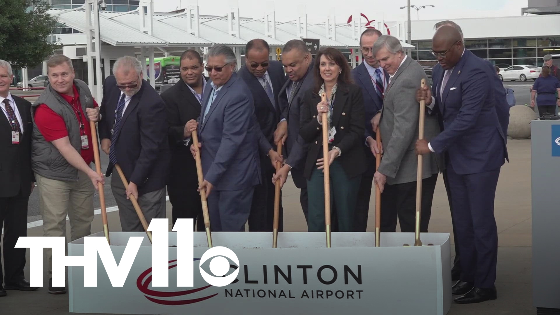 Architects in Arkansas have now broken ground on a new project with hopes of helping travelers at the Clinton National Airport stay covered.