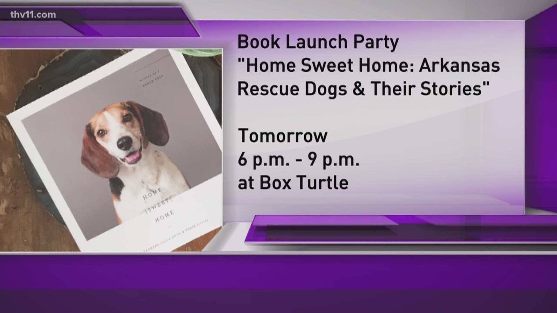 A new book, "Home Sweet Home" shares stories of hope to encourage dog adoption. Author Grace Vest joined THV11 This Morning