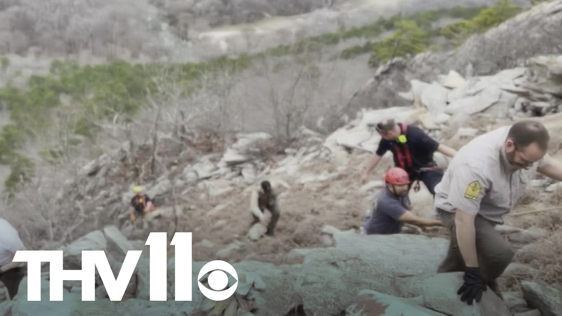 Over the weekend, one family who found themselves too far away from the trail ended up needing to be rescued after they got stuck on the side of Pinnacle Mountain.