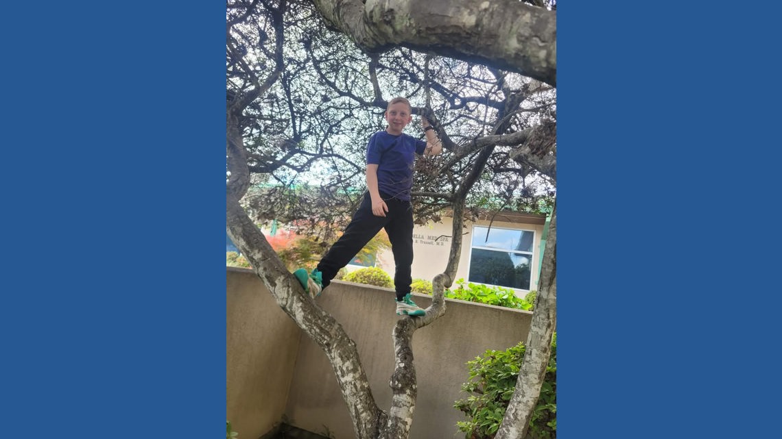 13-year-old Ayden Brown is currently in first place as he competes in the Jr. Ranger competition to raise funds for the National Wildlife Federation.