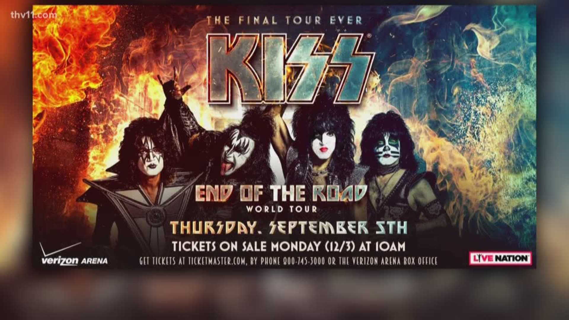 It's the end of the road for 70's mega-rockers KISS, but not before they come to Verizon!