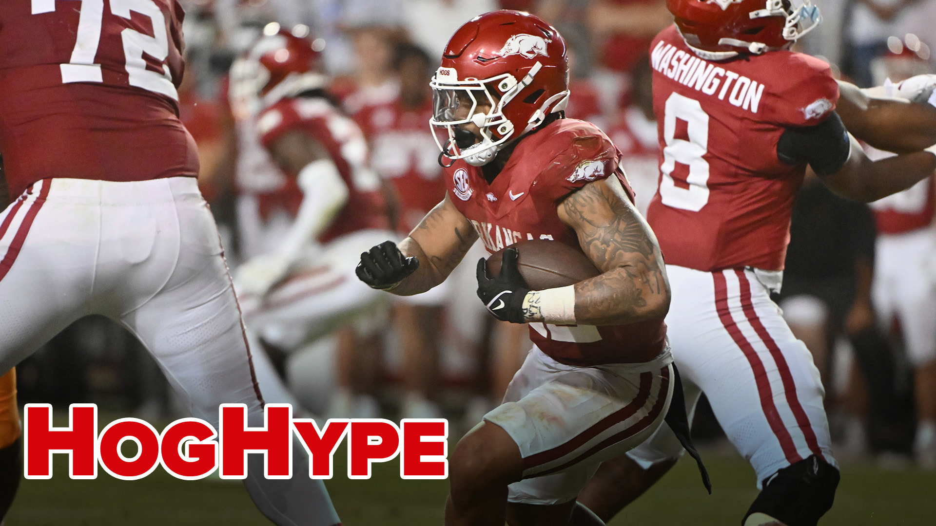 Tyler Cass and John Nabors look ahead as the Arkansas Razorbacks take on the LSU Tigers in the Battle of the Boot.