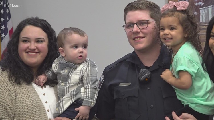 Arkansas officer rewarded for saving life of 3-week-old baby