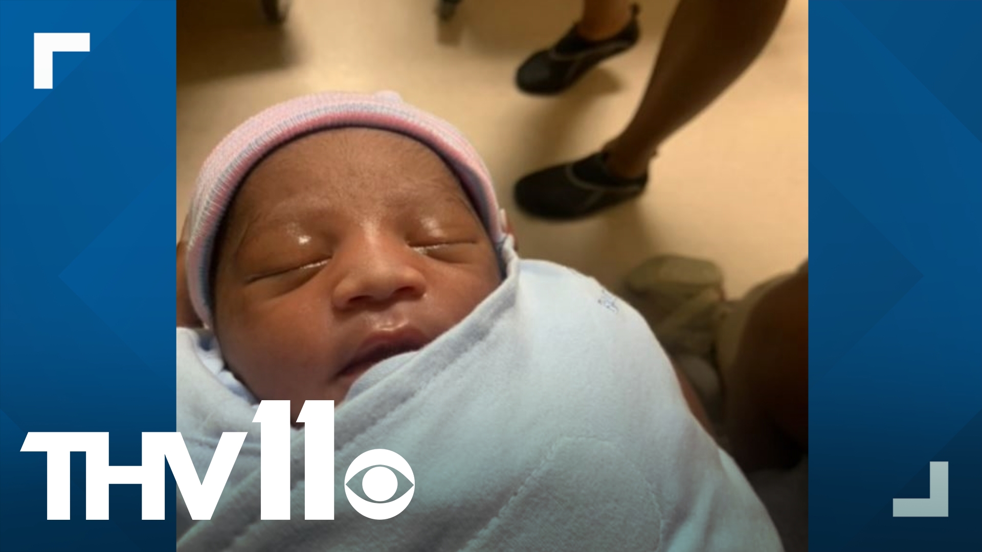 A North Little Rock baby boy holds the record for "youngest Golden Corral fan" after he made his grand entrance into the world while at the restaurant.