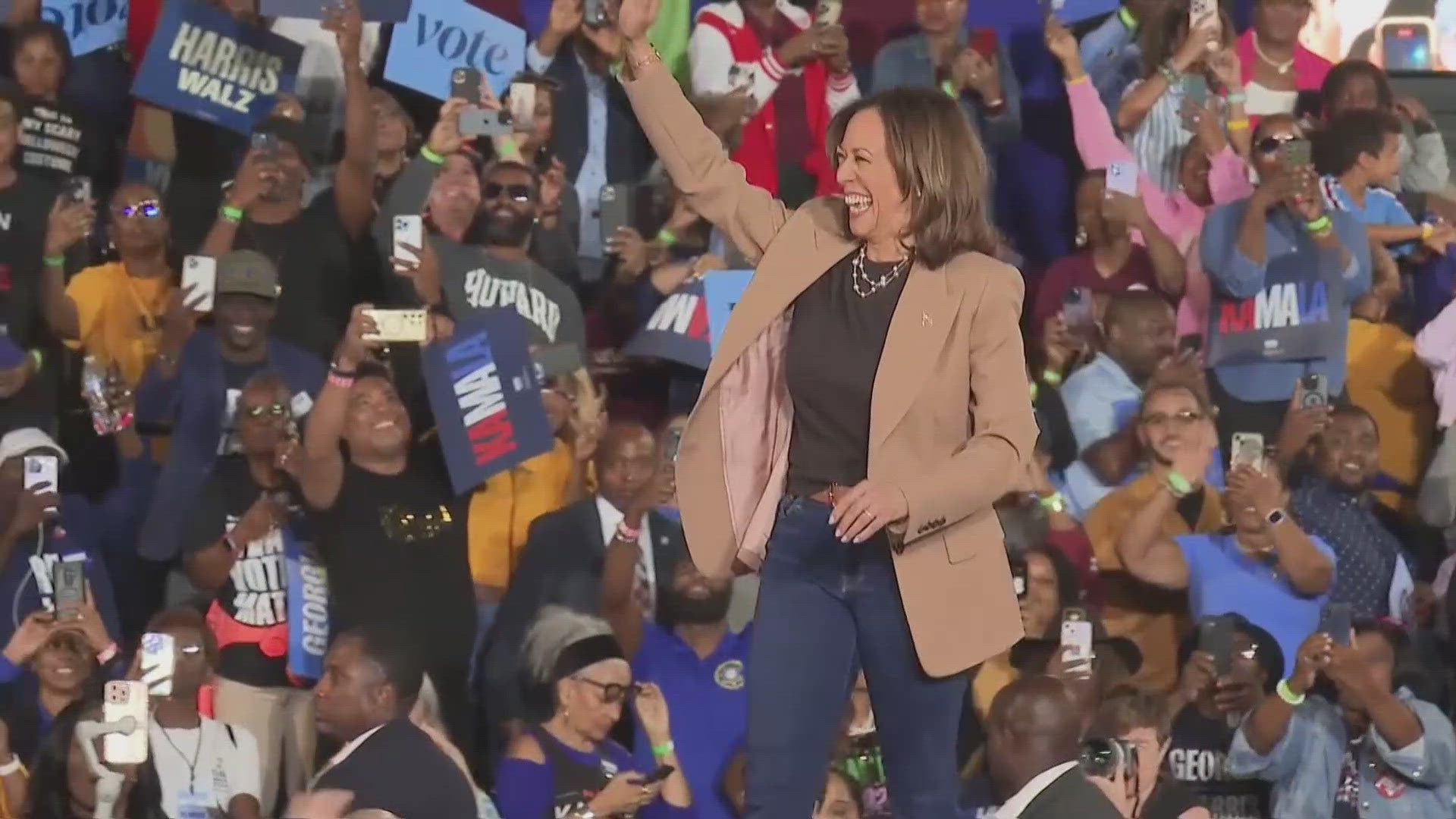 The race for the White House continued in the Lone Star State on Friday as Kamala Harris and Donald Trump campaign in Texas.