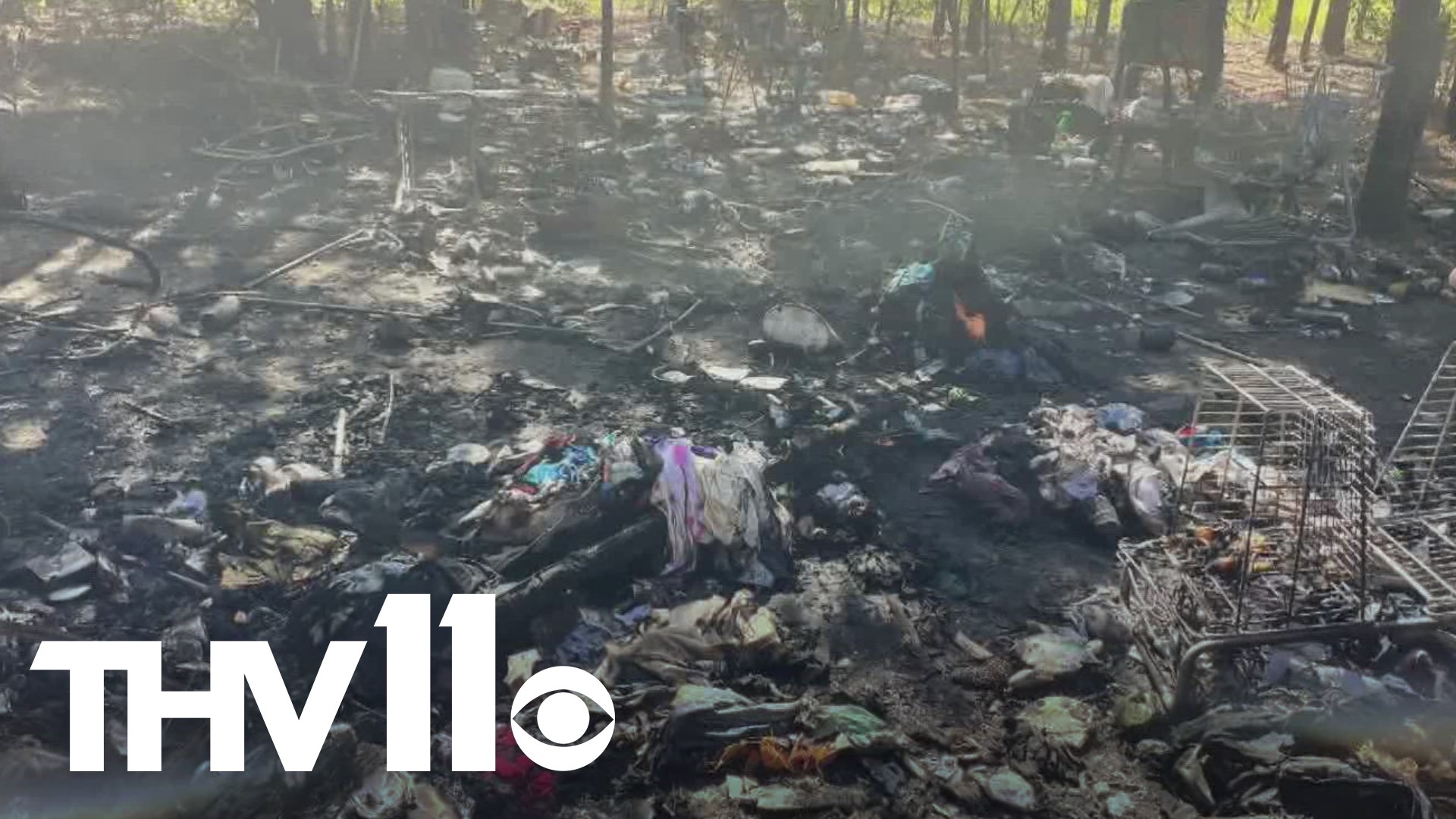 Late Tuesday night a fire broke out at an unsheltered camp in southwest Little Rock. Now, volunteers in the community are helping those that were impacted.