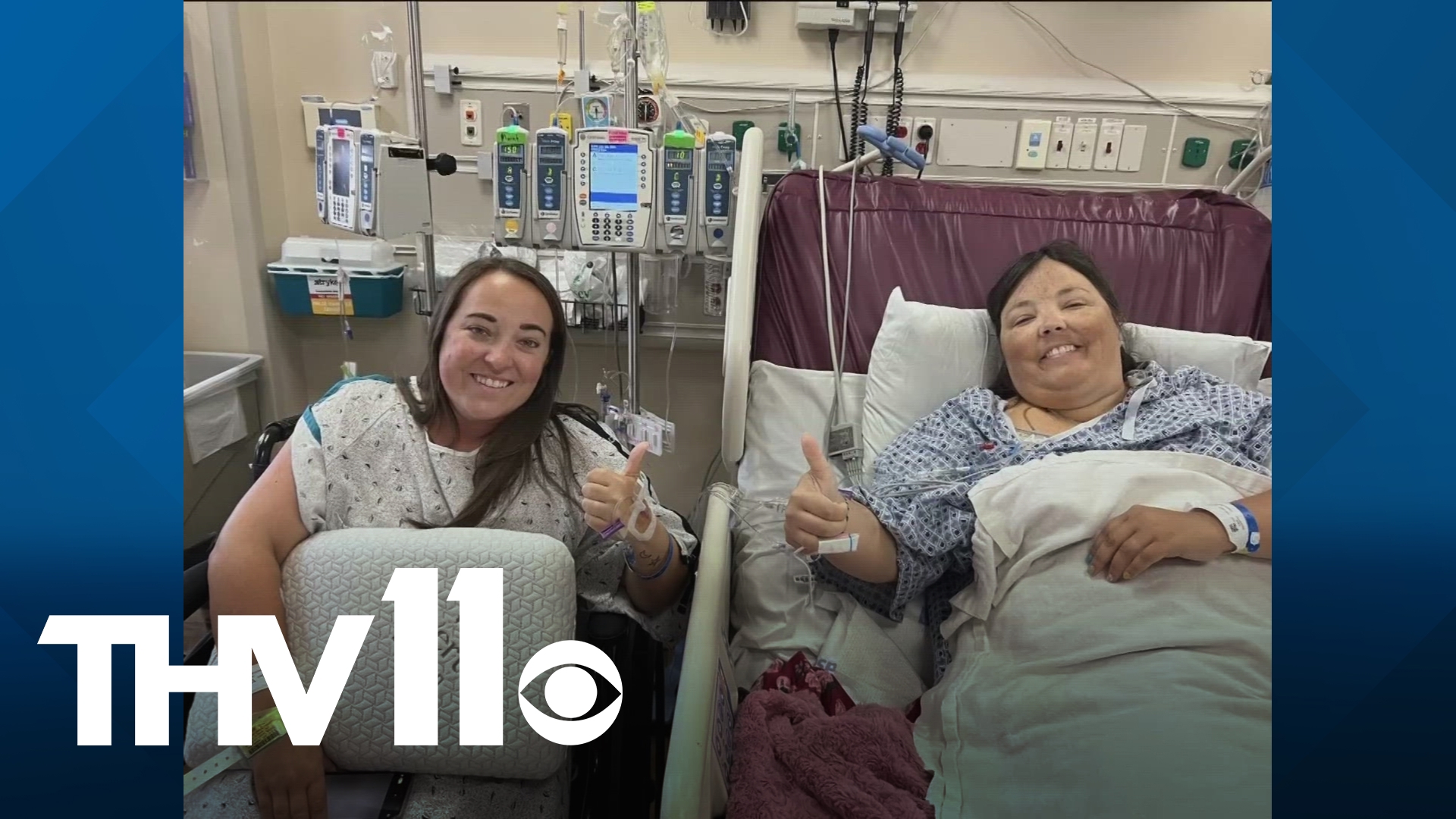 The Arkansas teacher received a kidney transplant from a fellow teacher, who is also her little sister.