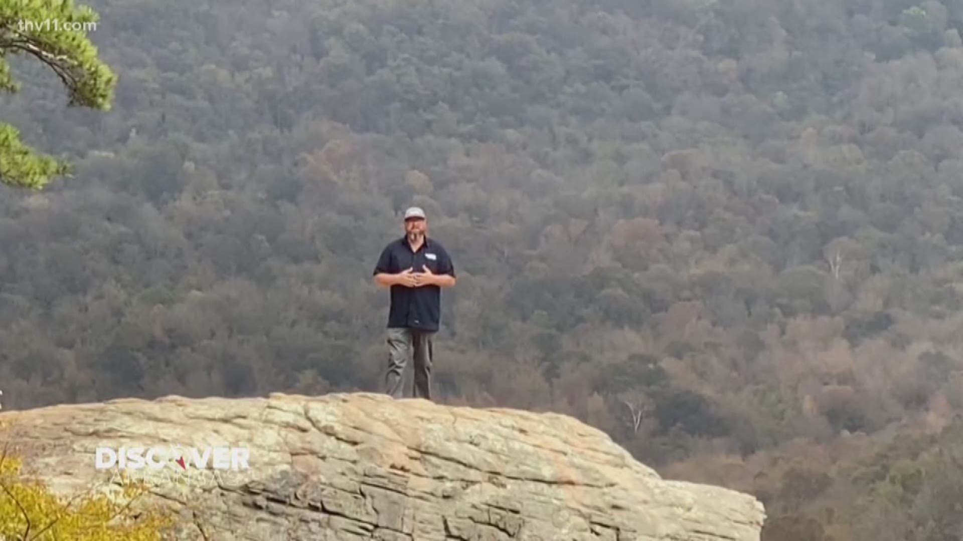 THV11's Adam Bledsoe headed to Whitaker Point, better known as Hawksbill Crag for the epitome of photo opportunities.