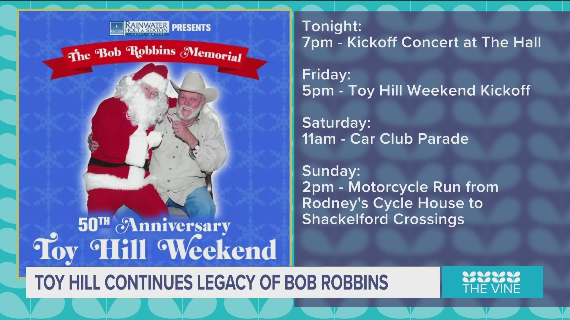 This would've been Bob's 50th year involved with "Toy Hill." He was famous for his mission to make sure every child in Arkansas received a toy for Christmas.