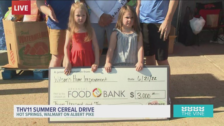 THV11 Summer Cereal Drive in Hot Springs