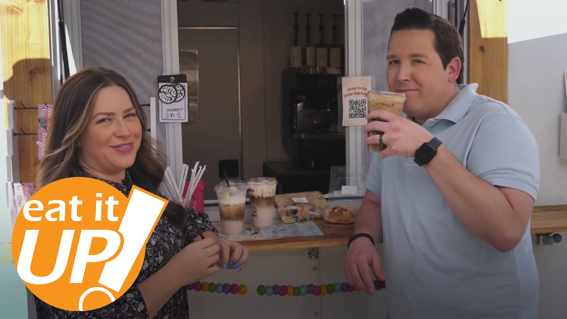 On this week's Eat It Up, Hayden Balgavy visits Coffee on Wheels, a woman-owned business run by a dynamic duo serving up drinks to fuel your day & homemade pastries.