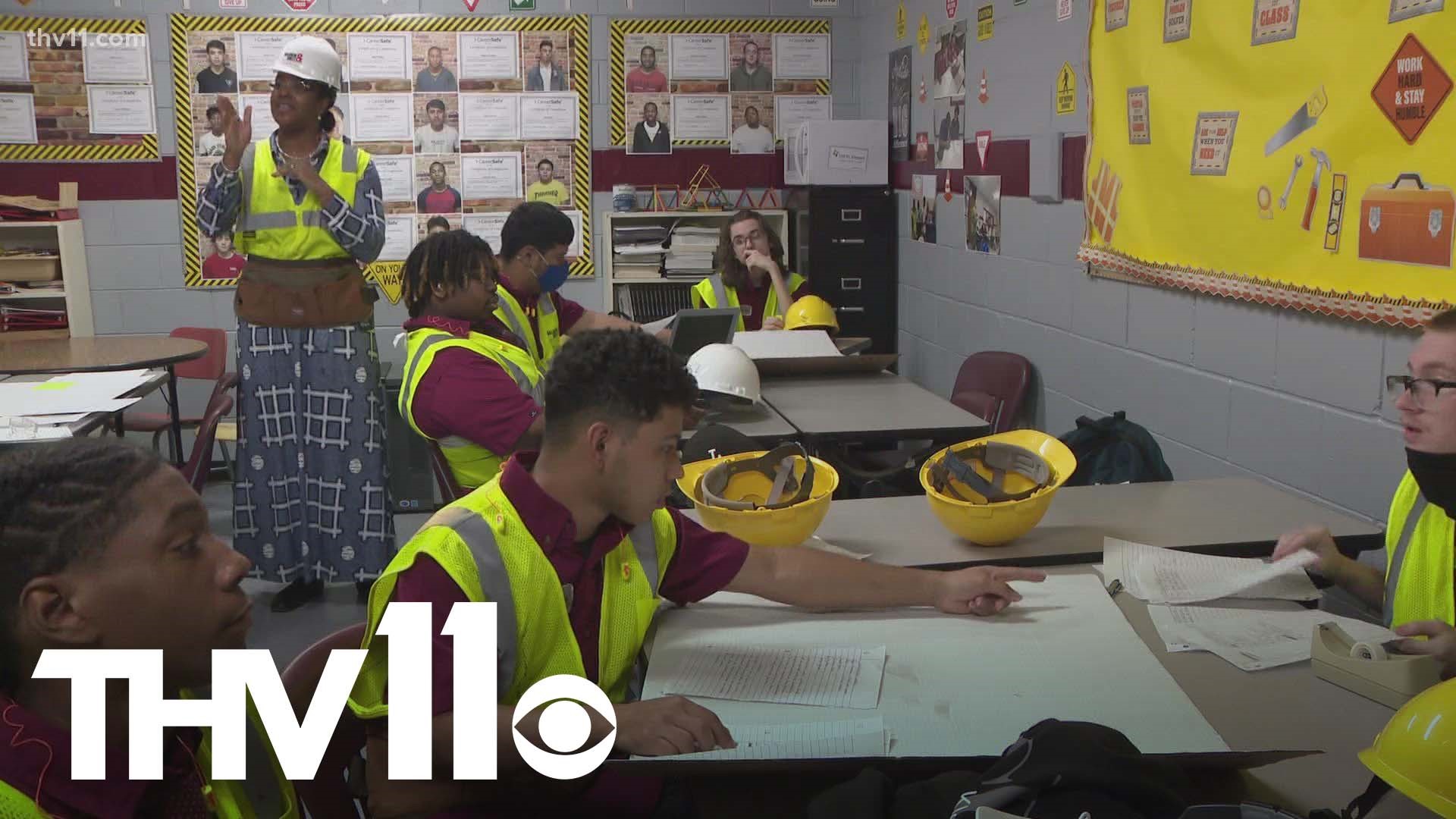 An educator at the Metropolitan Career Technical Center in Little Rock is changing how students learn construction technology in a fun, engaging class.