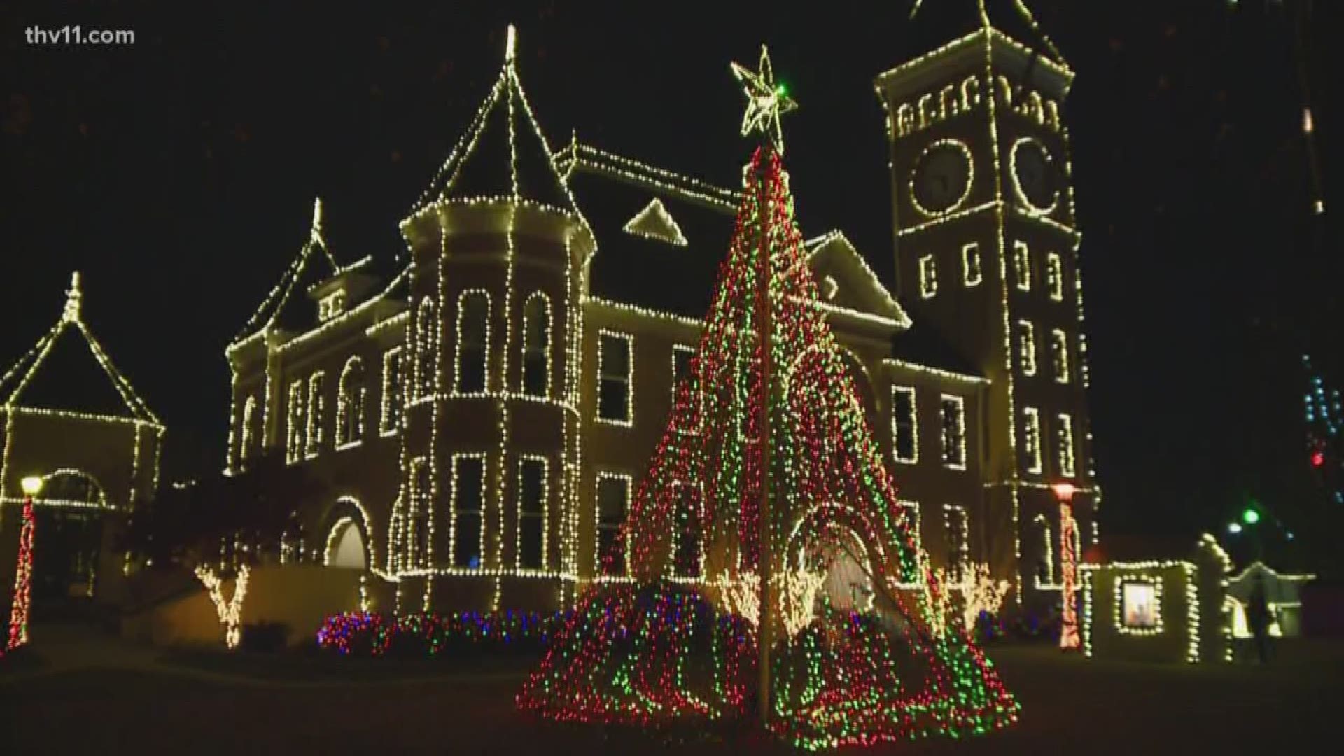 A Grinch isn't stopping Christmas this year in Saline County, but they did get away with some lights used in the annual courthouse display.