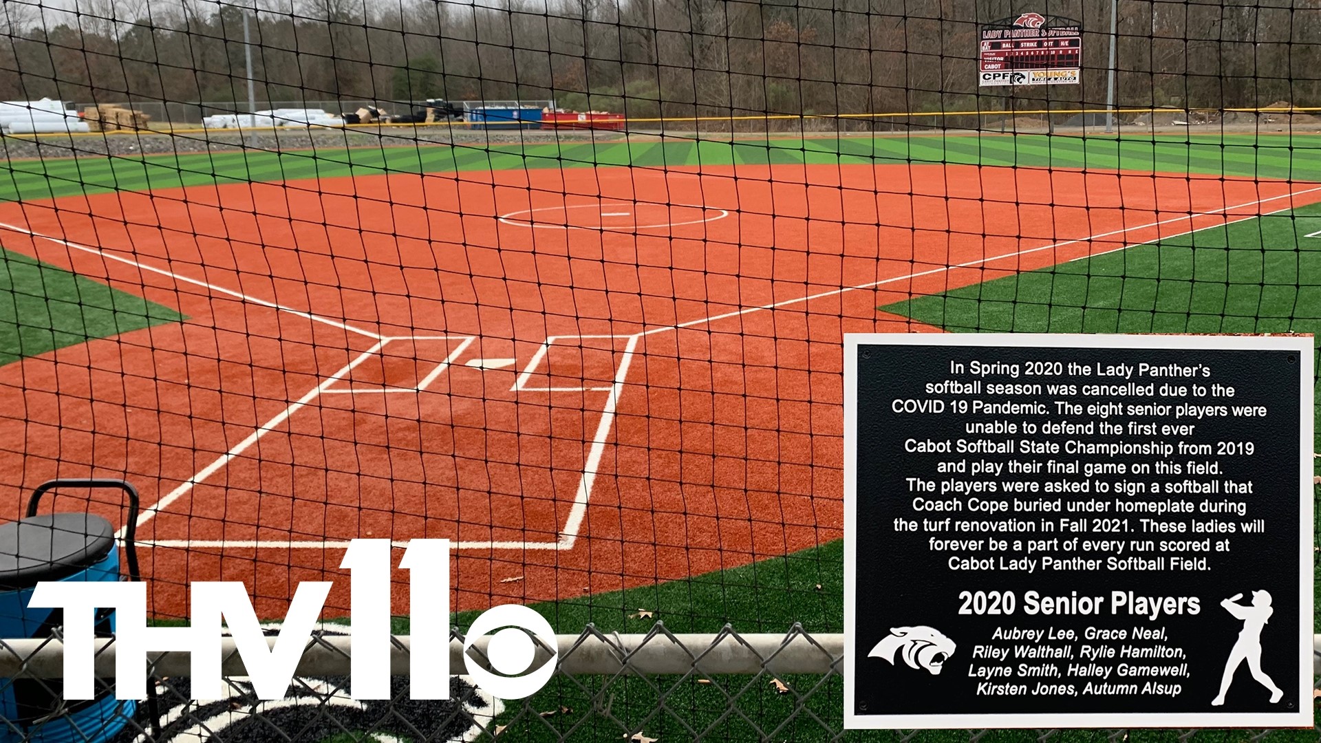 Cabot High School just unveiled their brand new softball field which is one of the few all turf fields in the state. But there is something *EXTRA* special about it.