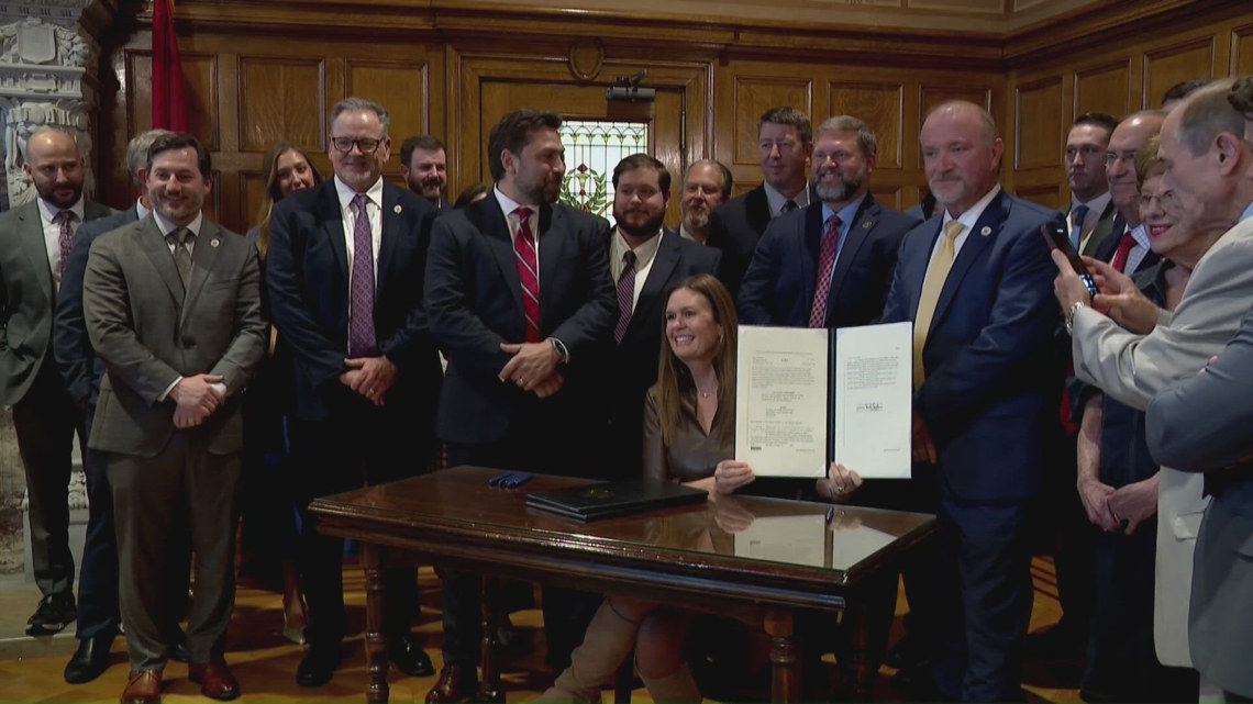 Arkansas tax cuts aim for growth, while lawmakers voice concerns over funding for key programs. Arkansas Governor Sarah Huckabee Sanders signs bills for historic tax cuts, citing economic growth, while some lawmakers express concerns about