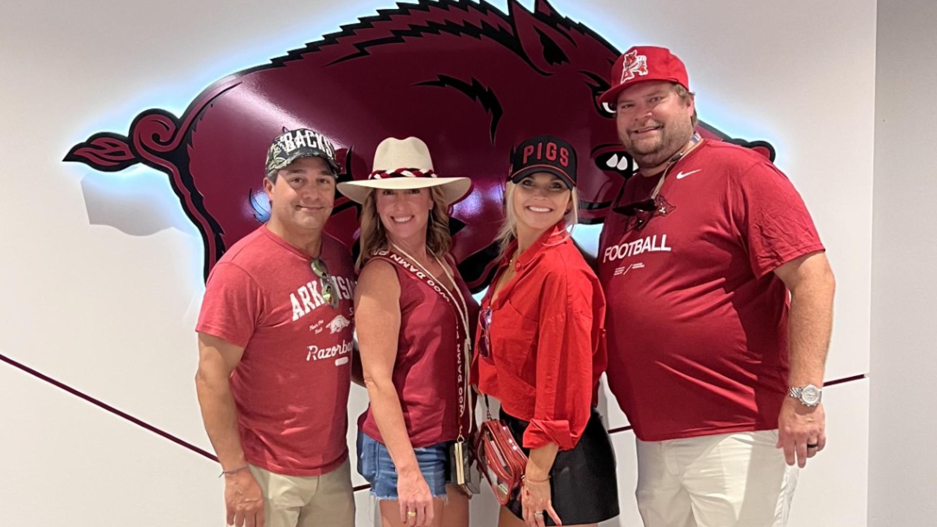 Razorback superfan tackles brain cancer while cheering on beloved Hogs ...
