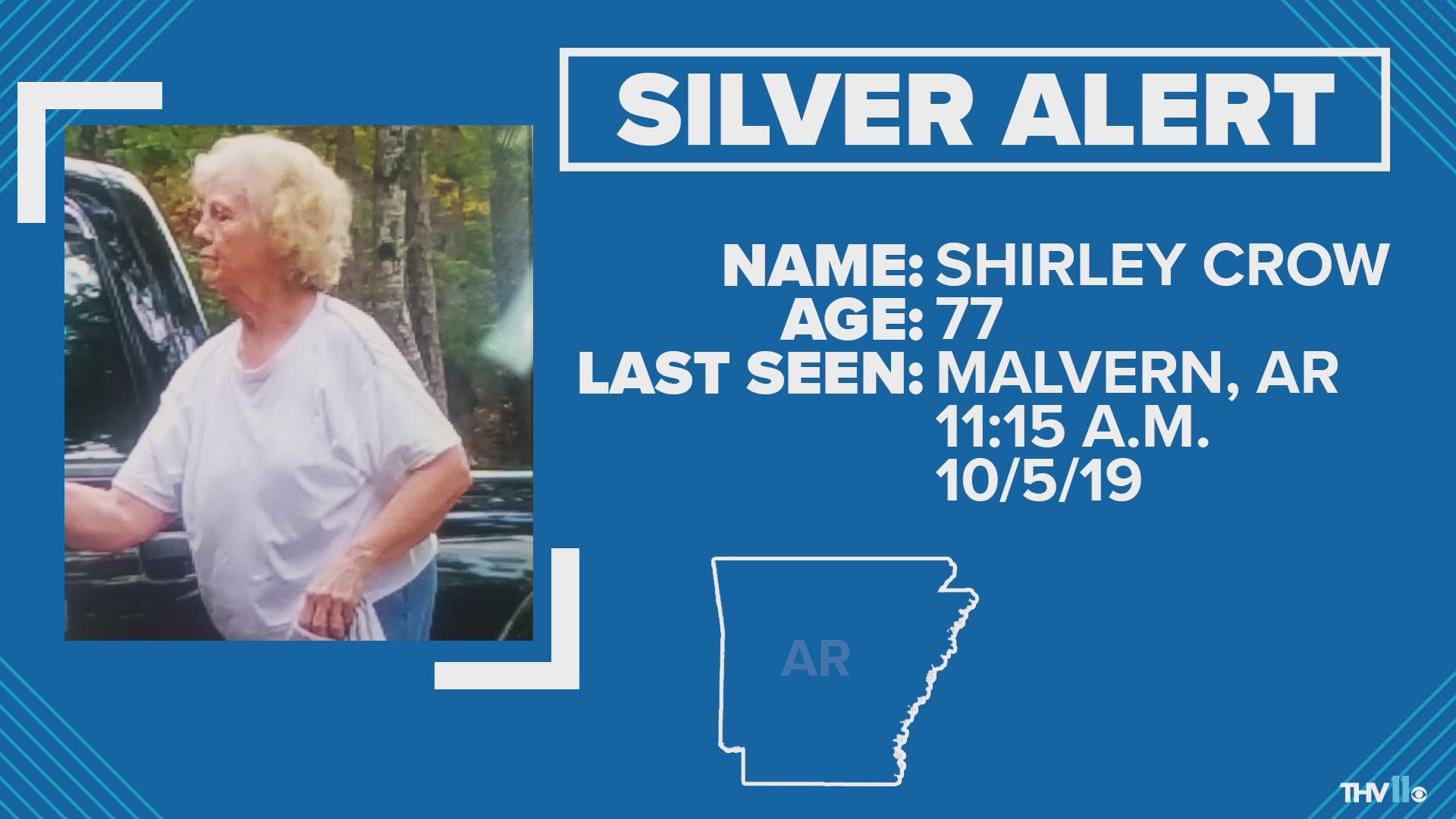 The Pulaski County Sheriff's Office has activated a Silver Alert for a 77-year-old Ferndale woman.