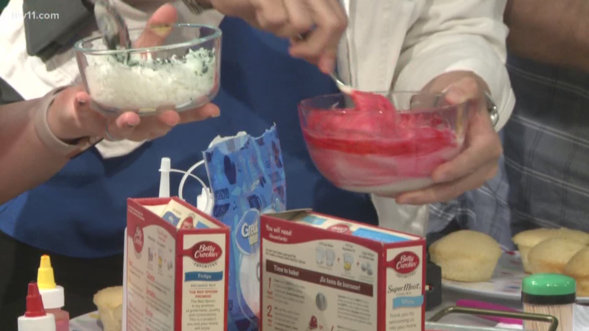 Suzanne Godbold with Three Best Bakery joined The Vine to teach us how to make Cheeseburger Cupcakes.