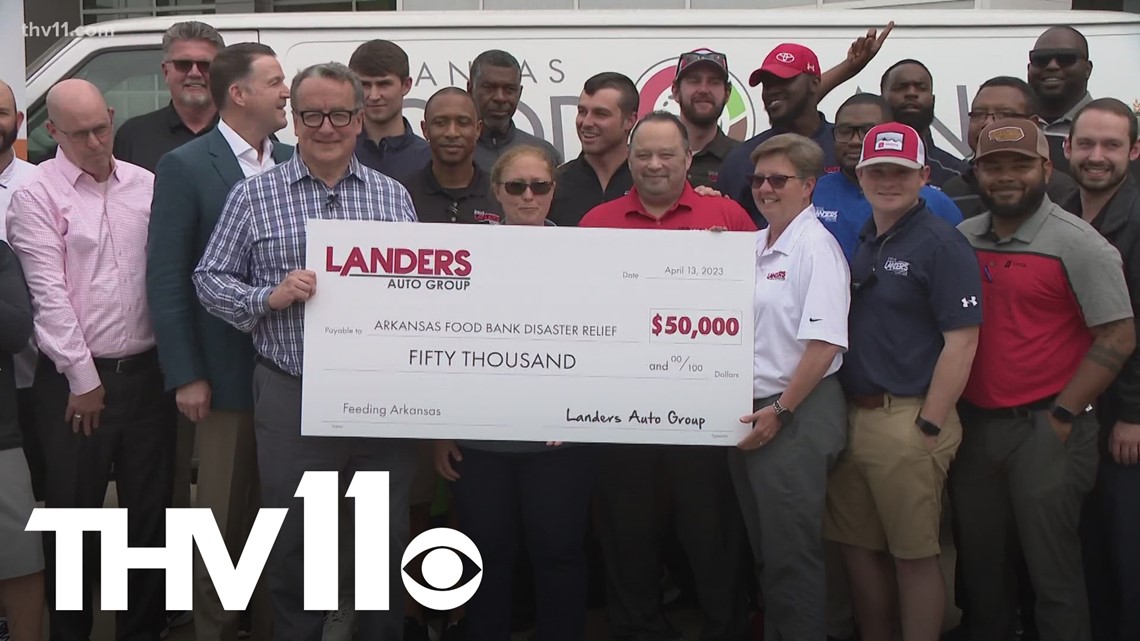 Landers Auto Group donates 50,000 to Arkansas Food Bank