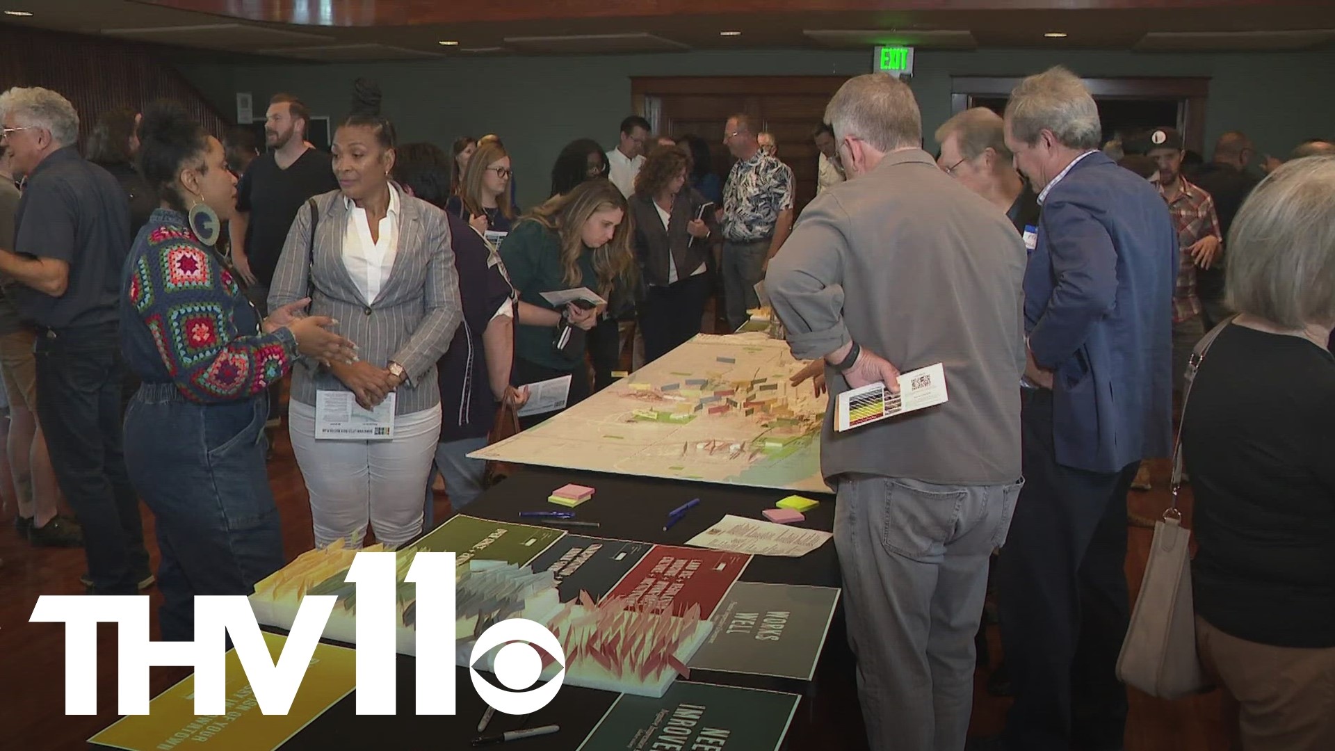 Dozens of people attended the first public meeting to share their thoughts on what they want to see happen to downtown Little Rock.