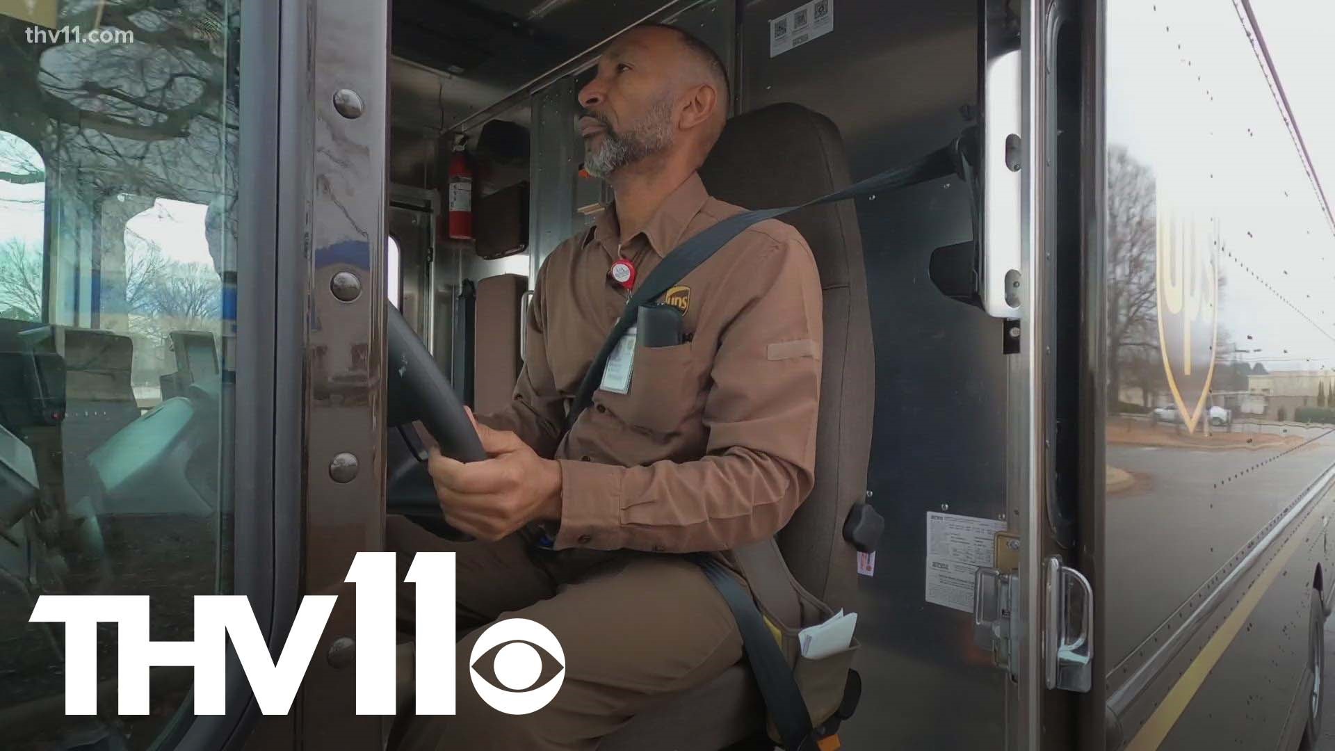 Frederick Stephens has traveled miles and miles in his UPS truck.  While out delivering packages, he helped get an elderly woman back home safely.
