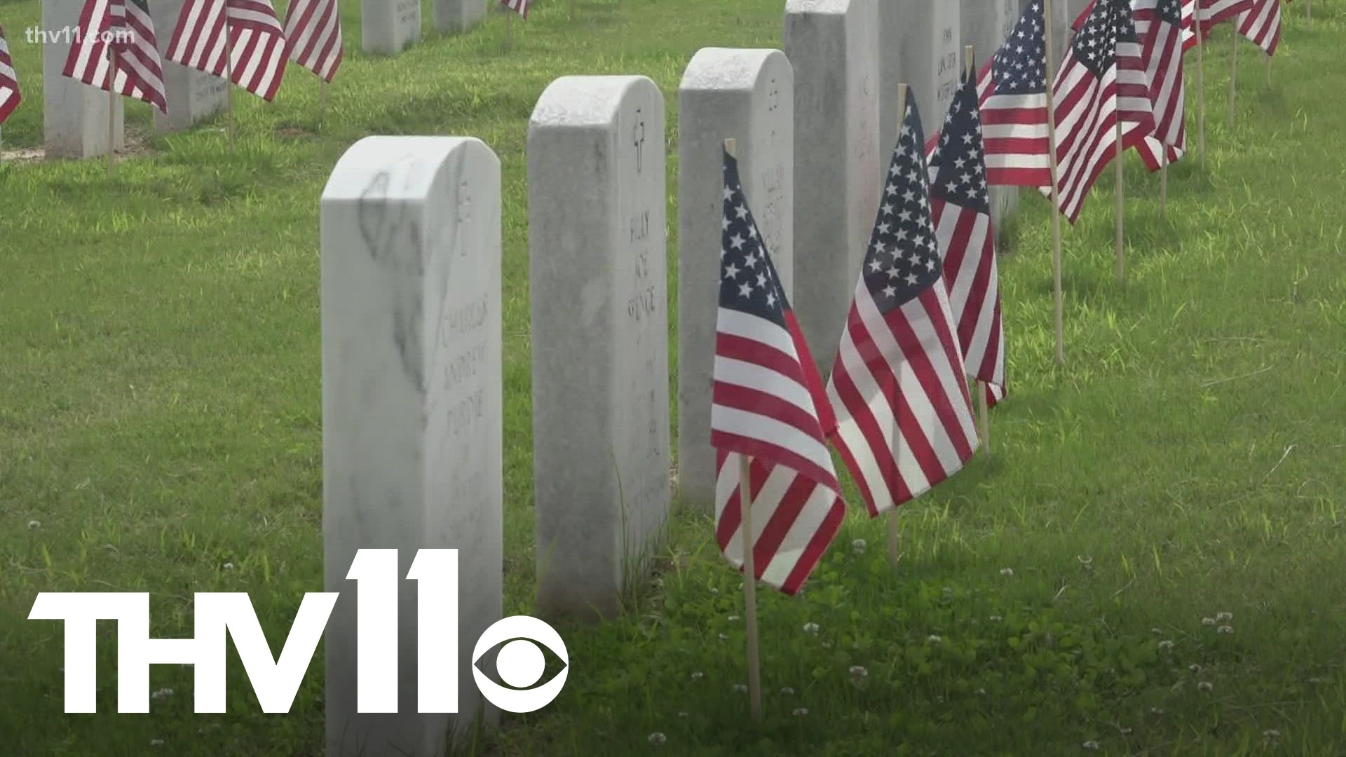 The Arkansas State Veterans Cemetery in North Little Rock held their annual Memorial Day event Monday morning.