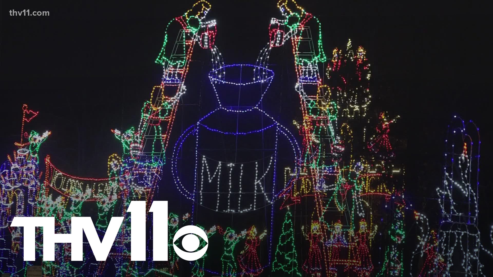 The light display is open each day from 6-9:30 PM until Dec. 30.