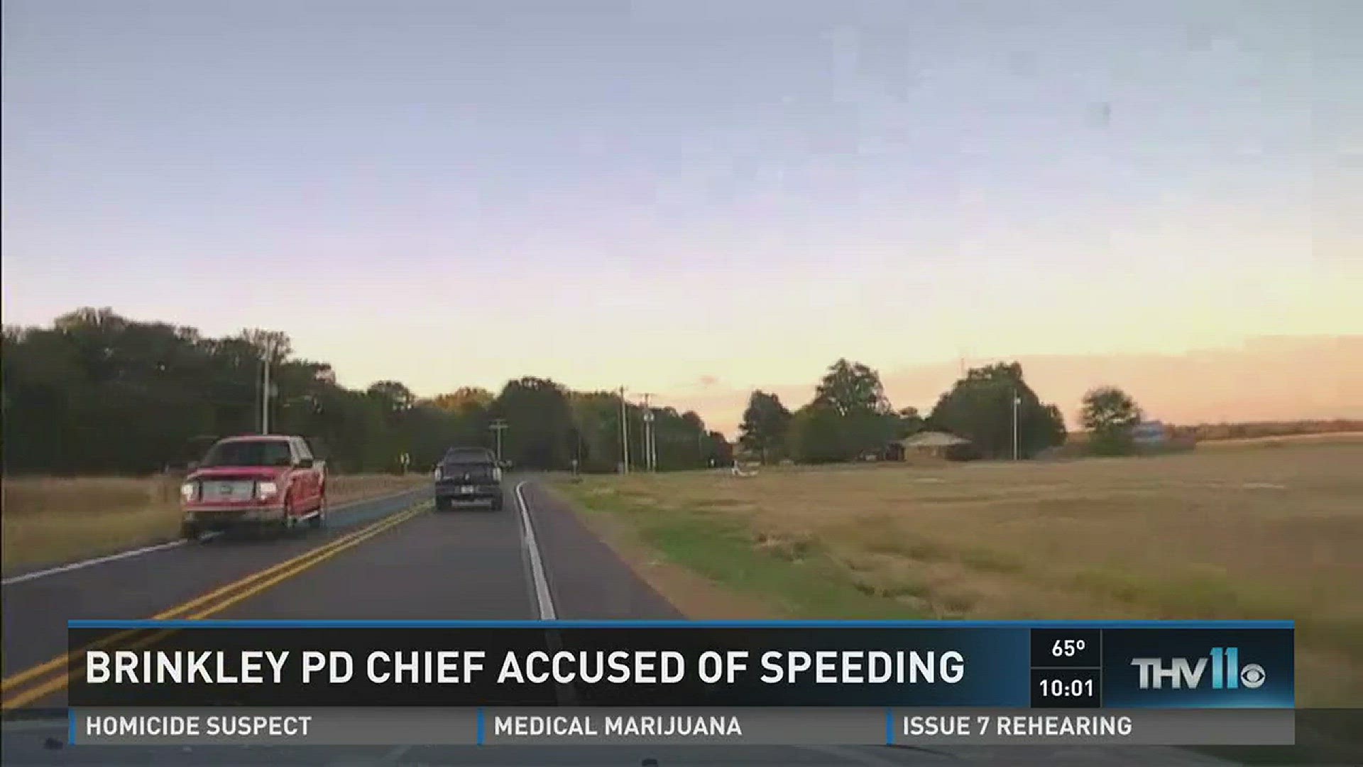 Dash cam video shows Ark. police chief speeding, not given ticket ...