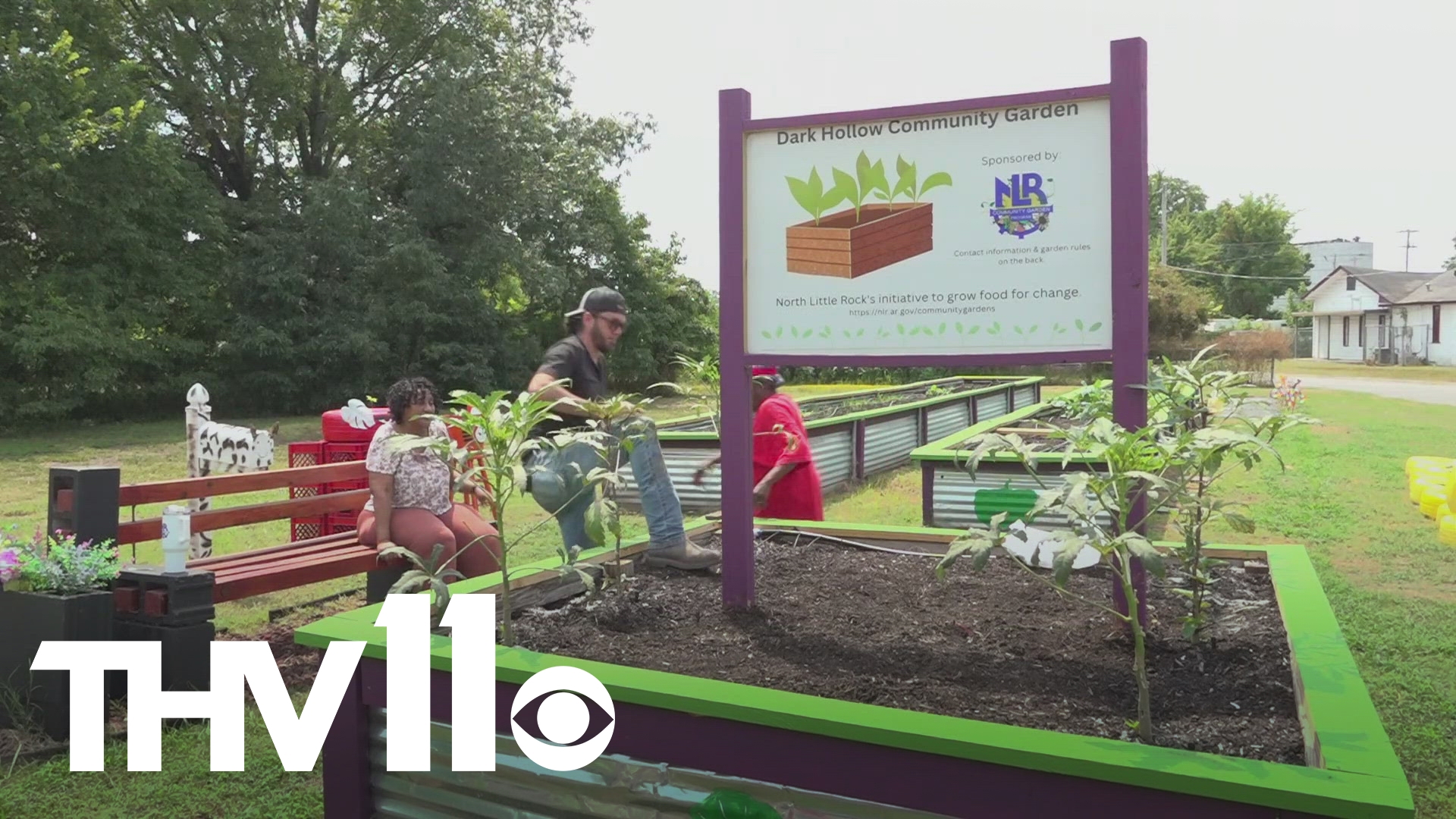 After years of neglect, the Dark Hollow Community Garden is back to serving North Little Rock thanks to hours of work put in by volunteers and city employees.