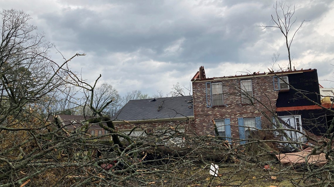 Here's the Little Rock tornado path