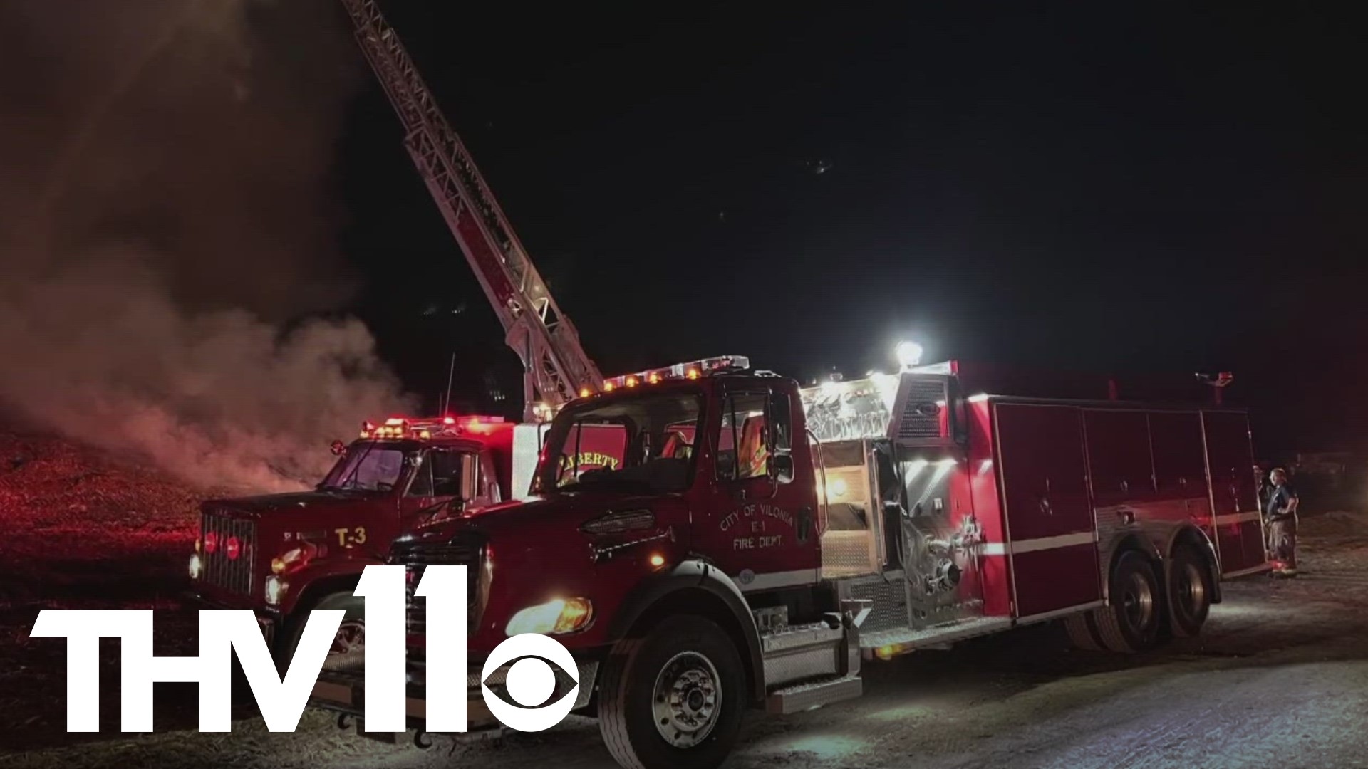 Several Central Arkansas first responders worked to put out a fire that happened at the Mayflower Landfill overnight.