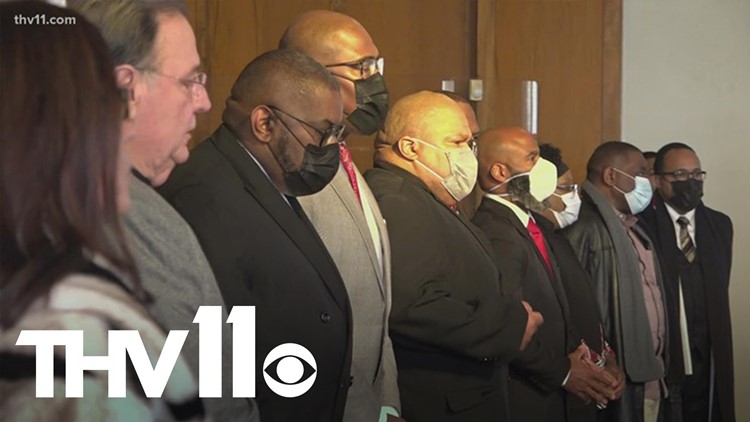 Faith leaders come together to pray for the violence across Little Rock