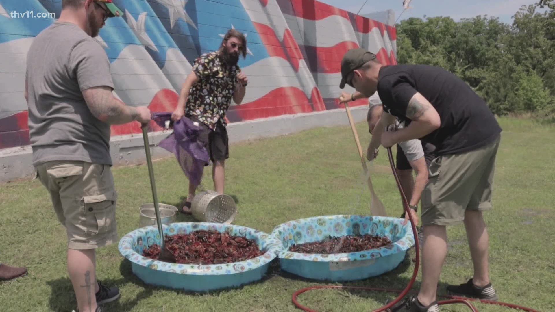 The Little Rock VFW had a crawfish boil on Saturday!
