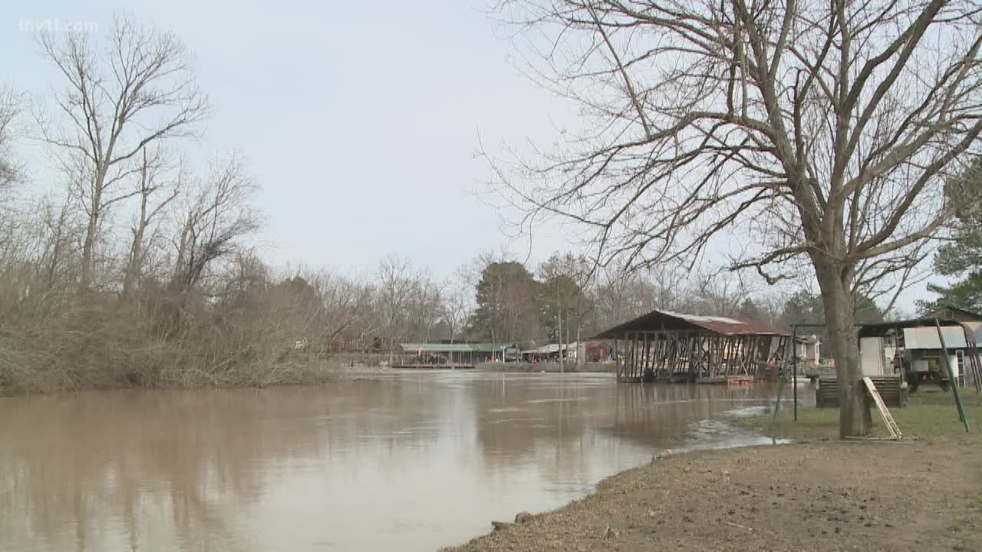 WITH HEAVY RAIN IN THE FORECAST AND THE RIVERS STILL RUNNING HIGH- WOODRUFF COUNTY IS WATCHING THE CACHE RIVER VERY CLOSELY.