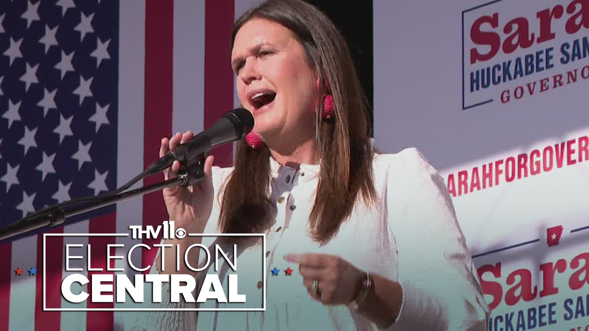 Republican candidate Sarah Huckabee Sanders has defeated Doc Washburn to win the Republican nomination for Arkansas governor.