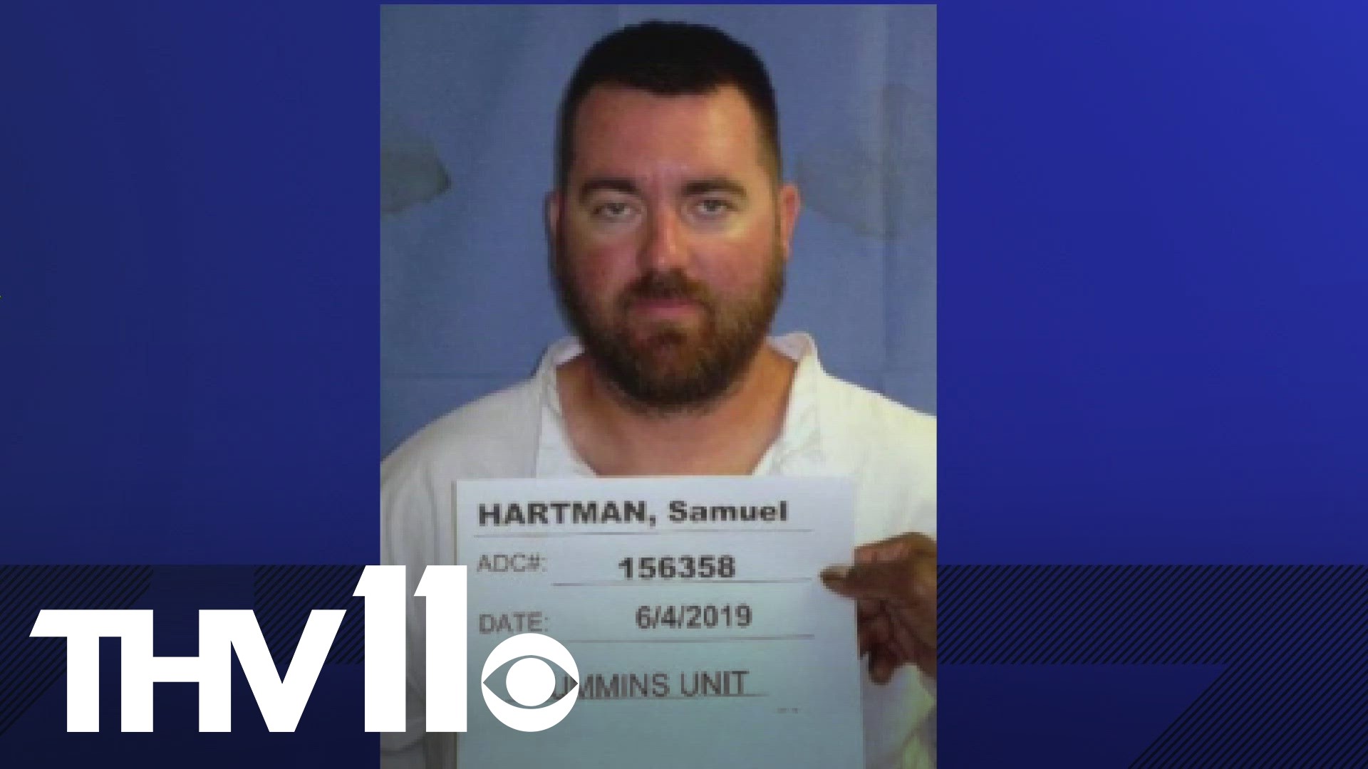 Samuel Hartman, who escaped from an Arkansas jail in August of 2022, was arrested in another state on Tuesday. Authorities said three others were also arrested.