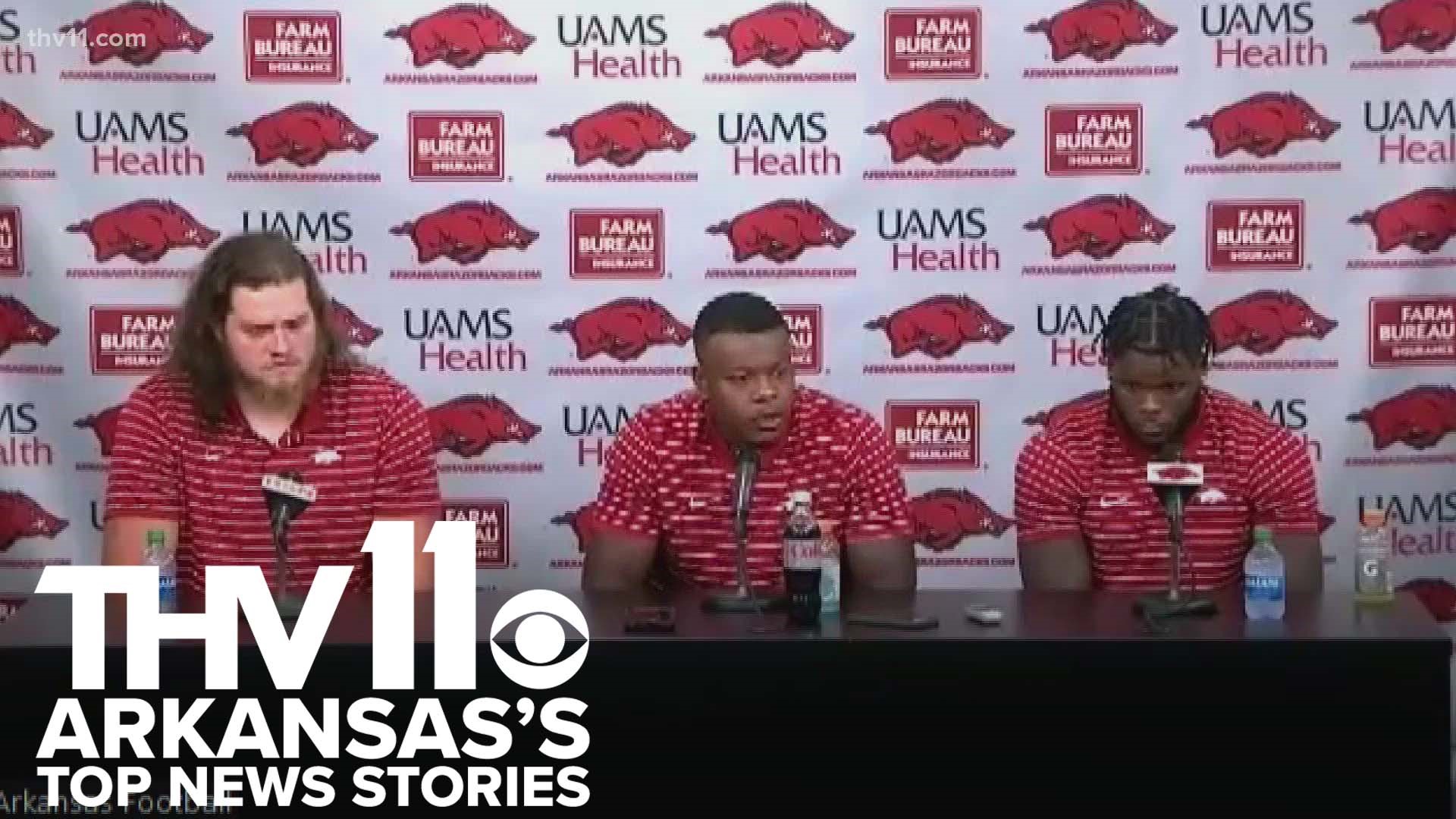 Sarah Horbacewicz presents Arkansas's top news stories for September 10, 2022, including the Razorback's win against South Carolina and 9/11 memorial events.